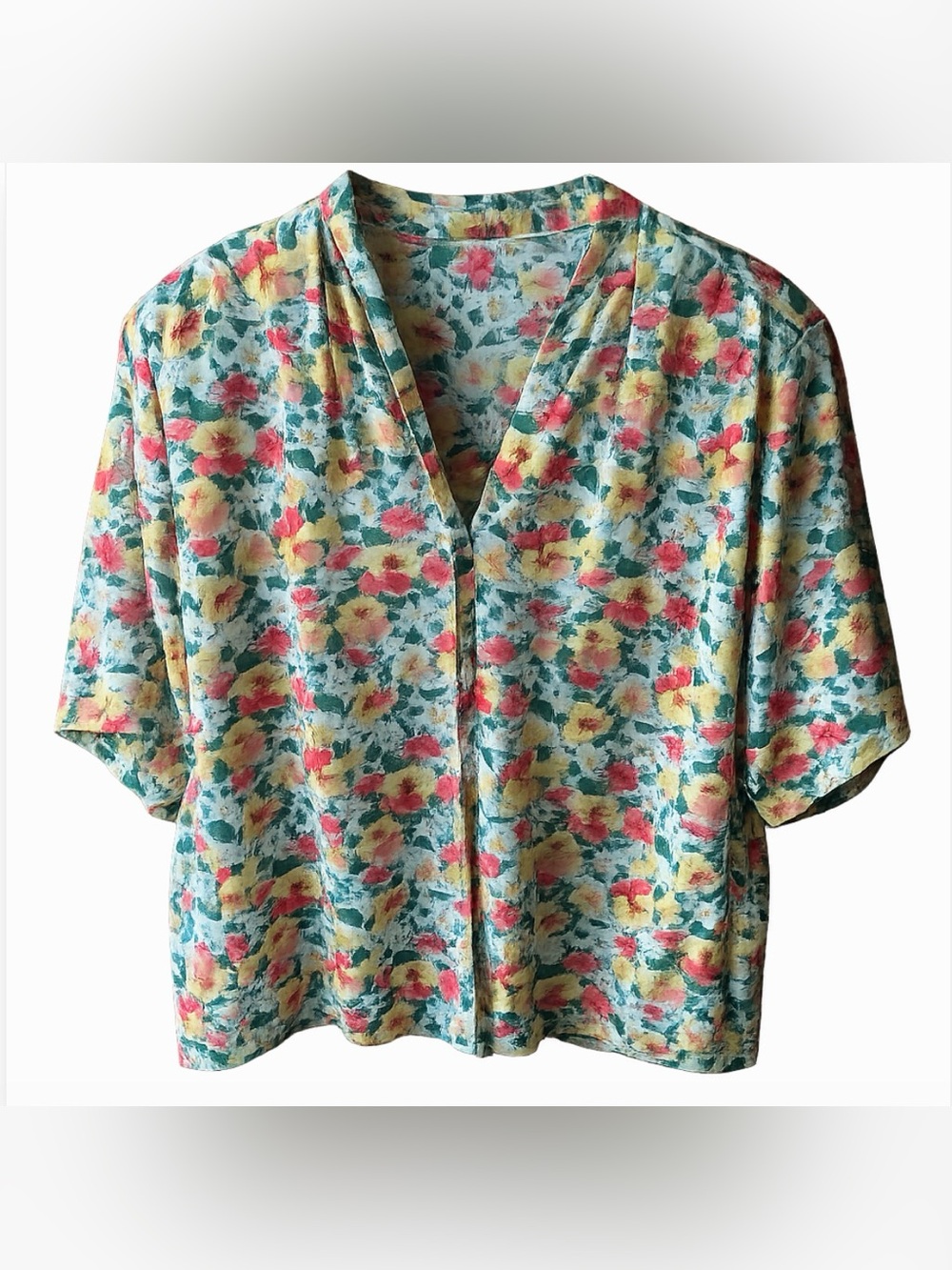 Yves St. Clair 2 22w Floral Blouse - Picture 2 of 6